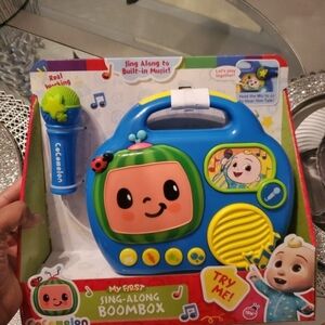 Blue and Yellow Sing-Along Boombox